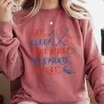 Retro Eat Sleep Take Kids To Sports Repeat Game Day Baseball Comfort Colors Sweatshirt Orchid Retro Eat Sleep Take Kids To Sports Repeat Game Day Baseball Comfort Colors Sweatshirt Orchid