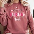 Retro Groovy Baseball Bruh Proud Baseball Mom Comfort Colors Sweatshirt Orchid Retro Groovy Baseball Bruh Proud Baseball Mom Comfort Colors Sweatshirt Orchid