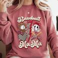 Retro Groovy Baseball Mama Baseball Mom Lover Comfort Colors Sweatshirt Orchid Retro Groovy Baseball Mama Baseball Mom Lover Comfort Colors Sweatshirt Orchid