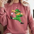 Retro Leprechaun Baseball St Patricks Day Sport Men Boy Kids Comfort Colors Sweatshirt Orchid Retro Leprechaun Baseball St Patricks Day Sport Men Boy Kids Comfort Colors Sweatshirt Orchid