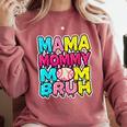 Retro Mama Mommy Mom Bruh Baseball Women Girls Comfort Colors Sweatshirt Orchid Retro Mama Mommy Mom Bruh Baseball Women Girls Comfort Colors Sweatshirt Orchid
