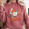 Retro Tis The Season Baseball Mom Baseball Lover Boys Kids Comfort Colors Sweatshirt Orchid Retro Tis The Season Baseball Mom Baseball Lover Boys Kids Comfort Colors Sweatshirt Orchid