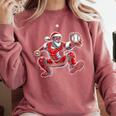 Santa Playing Baseball Catcher Merry Christmas Sport Player Comfort Colors Sweatshirt Orchid Santa Playing Baseball Catcher Merry Christmas Sport Player Comfort Colors Sweatshirt Orchid
