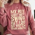 Sassy Baseball Mom Comfort Colors Sweatshirt Orchid