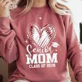 Senior Mom Class Of 2026 Baseball Graduation Heart Comfort Colors Sweatshirt Orchid
