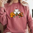 Shamrock Baseball Basketball Football St Patricks Day Comfort Colors Sweatshirt Orchid Shamrock Baseball Basketball Football St Patricks Day Comfort Colors Sweatshirt Orchid