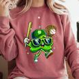 Shamrock Lucky Clover Baseball Patricks Day Family Matching Comfort Colors Sweatshirt Orchid Shamrock Lucky Clover Baseball Patricks Day Family Matching Comfort Colors Sweatshirt Orchid