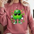 Shamrocks Playing Baseball St Patricks Day 6 7 Meme Men Boys Comfort Colors Sweatshirt Orchid Shamrocks Playing Baseball St Patricks Day 6 7 Meme Men Boys Comfort Colors Sweatshirt Orchid