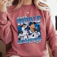 Shohei Ohtani 2025 Los Angeles Baseball Champions MLBPA Comfort Colors Sweatshirt Orchid Shohei Ohtani 2025 Los Angeles Baseball Champions MLBPA Comfort Colors Sweatshirt Orchid