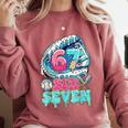 Six Seven 67 Ice Cream Drip Baseball For Boy Kids Youth Comfort Colors Sweatshirt Orchid