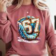 Six Seven Baseball Lifestyle 67 Meme Gen Alpha Slang Comfort Colors Sweatshirt Orchid Six Seven Baseball Lifestyle 67 Meme Gen Alpha Slang Comfort Colors Sweatshirt Orchid