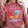 Six Seven Bruh 67 Ice Cream Drip Baseball For Men Women Kids Comfort Colors Sweatshirt Orchid