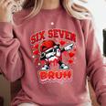 Six Seven Bruh Baseball Cool Valentine’s Day Teens Boys Comfort Colors Sweatshirt Orchid Six Seven Bruh Baseball Cool Valentine’s Day Teens Boys Comfort Colors Sweatshirt Orchid