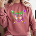 Six Seven Mardi Gras Baseball Sports Party Comfort Colors Sweatshirt Orchid Six Seven Mardi Gras Baseball Sports Party Comfort Colors Sweatshirt Orchid