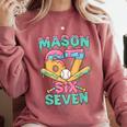Six Seven Meme Mason Ice Cream Drip Baseball Number 67 Comfort Colors Sweatshirt Orchid Six Seven Meme Mason Ice Cream Drip Baseball Number 67 Comfort Colors Sweatshirt Orchid