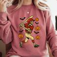 Skeleton Halloween Baseball Boys Men Kids Toddler Comfort Colors Sweatshirt Orchid Skeleton Halloween Baseball Boys Men Kids Toddler Comfort Colors Sweatshirt Orchid