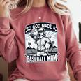 So God Made A Baseball Mom Baseball Player Premium Comfort Colors Sweatshirt Orchid So God Made A Baseball Mom Baseball Player Premium Comfort Colors Sweatshirt Orchid