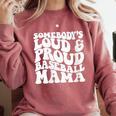 Somebody's Loud & Proud Baseball Mom Softball Baseball Lover Comfort Colors Sweatshirt Orchid Somebody's Loud & Proud Baseball Mom Softball Baseball Lover Comfort Colors Sweatshirt Orchid