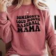 Somebody's Loud Mouth Baseball Mama Baseball Mom Comfort Colors Sweatshirt Orchid Somebody's Loud Mouth Baseball Mama Baseball Mom Comfort Colors Sweatshirt Orchid