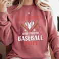 Somebody’s Loud Mouth Baseball Mom Comfort Colors Sweatshirt Orchid