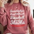 Somebody's Loudmouth Baseball Mom Mothers Day Baseball Comfort Colors Sweatshirt Orchid Somebody's Loudmouth Baseball Mom Mothers Day Baseball Comfort Colors Sweatshirt Orchid
