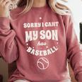 My Son Has Baseball Baseball Mom Mother's Day Sports Retro Comfort Colors Sweatshirt Orchid