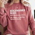 Sport Definition Baseball Soccer Benchwarmer Blues Comfort Colors Sweatshirt Orchid