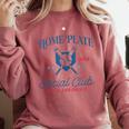 Spring 2024 Season Cute Baseball Mom Home Plate Social Club Comfort Colors Sweatshirt Orchid Spring 2024 Season Cute Baseball Mom Home Plate Social Club Comfort Colors Sweatshirt Orchid