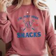 Spring 2024 Season Cute Baseball Mom Here For The Snacks Comfort Colors Sweatshirt Orchid Spring 2024 Season Cute Baseball Mom Here For The Snacks Comfort Colors Sweatshirt Orchid