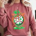 St Patrick Day Baseball Drip Ice Cream Kids Boys Men Comfort Colors Sweatshirt Orchid St Patrick Day Baseball Drip Ice Cream Kids Boys Men Comfort Colors Sweatshirt Orchid