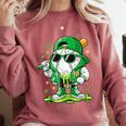 St Patrick Day Baseball Drip Ice Cream Men Boys Kids Comfort Colors Sweatshirt Orchid St Patrick Day Baseball Drip Ice Cream Men Boys Kids Comfort Colors Sweatshirt Orchid