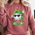 St Patrick Day Baseball Drip Ice Cream Baseball Player Men Comfort Colors Sweatshirt Orchid St Patrick Day Baseball Drip Ice Cream Baseball Player Men Comfort Colors Sweatshirt Orchid