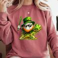 St Patrick’s Day Baseball Shamrock Player Comfort Colors Sweatshirt Orchid St Patrick’s Day Baseball Shamrock Player Comfort Colors Sweatshirt Orchid