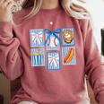 Stamps Coquette Bow Baseball Kids Youth Girls Baseball Mom Comfort Colors Sweatshirt Orchid