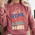 All Star Baseball Mom Comfort Colors Sweatshirt Orchid