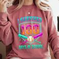 I Survived 100 Days Of School Baseball Drip Comfort Colors Sweatshirt Orchid I Survived 100 Days Of School Baseball Drip Comfort Colors Sweatshirt Orchid