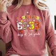 I Survived 6733 Days Of 3rd Grade Baseball Football 100 Day Comfort Colors Sweatshirt Orchid I Survived 6733 Days Of 3rd Grade Baseball Football 100 Day Comfort Colors Sweatshirt Orchid