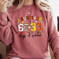 I Survived 6733 Days Baseball Football Softball 100 Days Comfort Colors Sweatshirt Orchid I Survived 6733 Days Baseball Football Softball 100 Days Comfort Colors Sweatshirt Orchid