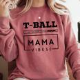 T-Ball Baseball Mom Teeball Mom Mother's Day 2024 Comfort Colors Sweatshirt Orchid