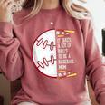 It Takes a Lot Of Balls To Be a Baseball Mom Comfort Colors Sweatshirt Orchid
