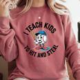 I Teach Kids To Hit And Steal Baseball Softball Coach Comfort Colors Sweatshirt Orchid I Teach Kids To Hit And Steal Baseball Softball Coach Comfort Colors Sweatshirt Orchid