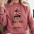 That's My Granddaughter Out There Baseball Mom Mother's Day Comfort Colors Sweatshirt Orchid