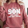 Thats My Son Out There And Not Yours Baseball Mom Comfort Colors Sweatshirt Orchid Thats My Son Out There And Not Yours Baseball Mom Comfort Colors Sweatshirt Orchid
