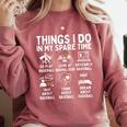 Things I Do In My Spare Time Baseball Lover Comfort Colors Sweatshirt Orchid Things I Do In My Spare Time Baseball Lover Comfort Colors Sweatshirt Orchid