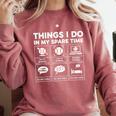 Things I Do Spare Time Baseball Player Men Women Kids Comfort Colors Sweatshirt Orchid Things I Do Spare Time Baseball Player Men Women Kids Comfort Colors Sweatshirt Orchid