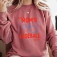 Tired Baseball Mom Club Baseball Mama Mother's Day Comfort Colors Sweatshirt Orchid Tired Baseball Mom Club Baseball Mama Mother's Day Comfort Colors Sweatshirt Orchid