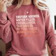 Uniform Washer Water Filler Cheerleader Baseball Mom Comfort Colors Sweatshirt Orchid Uniform Washer Water Filler Cheerleader Baseball Mom Comfort Colors Sweatshirt Orchid