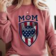 USA Mum Mother's Day Baseball Mom Comfort Colors Sweatshirt Orchid USA Mum Mother's Day Baseball Mom Comfort Colors Sweatshirt Orchid