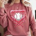 Valentines Baseball Boys Ice Cream Drip Heart Youth Kids Comfort Colors Sweatshirt Orchid Valentines Baseball Boys Ice Cream Drip Heart Youth Kids Comfort Colors Sweatshirt Orchid