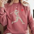 Valentines Day Baseball Batter Silhouette Heart Men Boy Kids Comfort Colors Sweatshirt Orchid Valentines Day Baseball Batter Silhouette Heart Men Boy Kids Comfort Colors Sweatshirt Orchid
